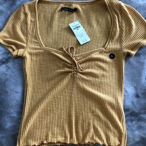 Lace Up Lettuce Edge Tee